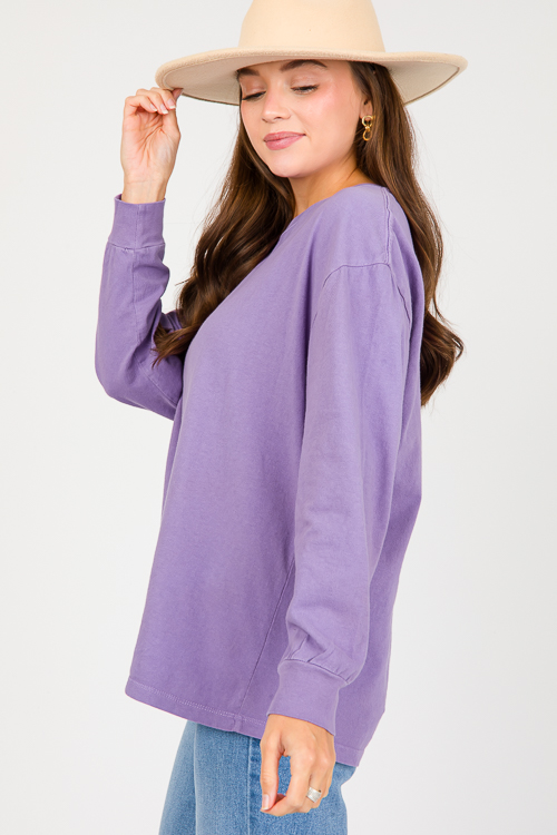 Val Long Sleeve Tee, Wisteria