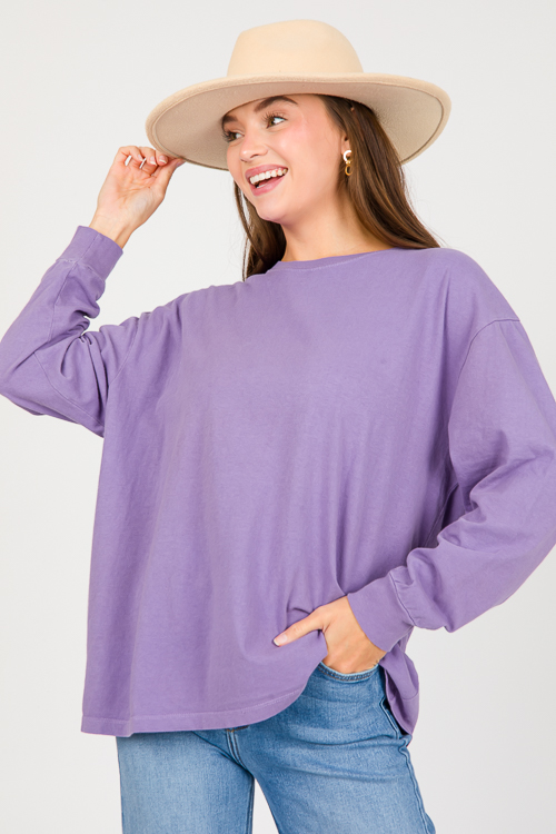 Val Long Sleeve Tee, Wisteria