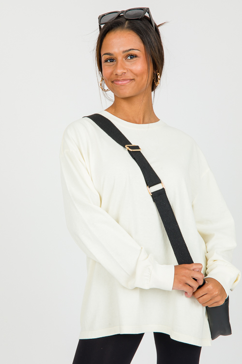 Val Long Sleeve Tee, Cream