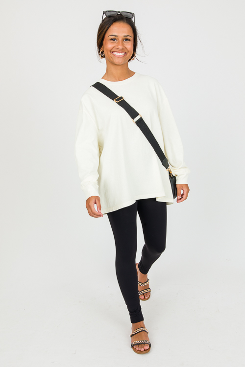 Val Long Sleeve Tee, Cream