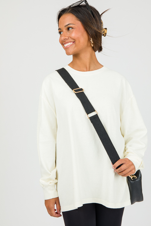 Val Long Sleeve Tee, Cream