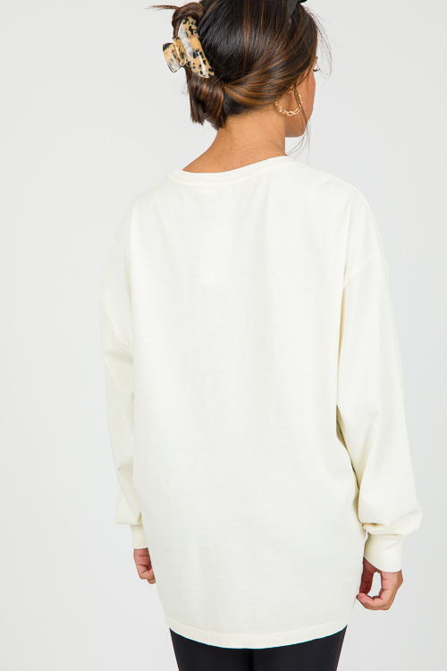 Val Long Sleeve Tee, Cream