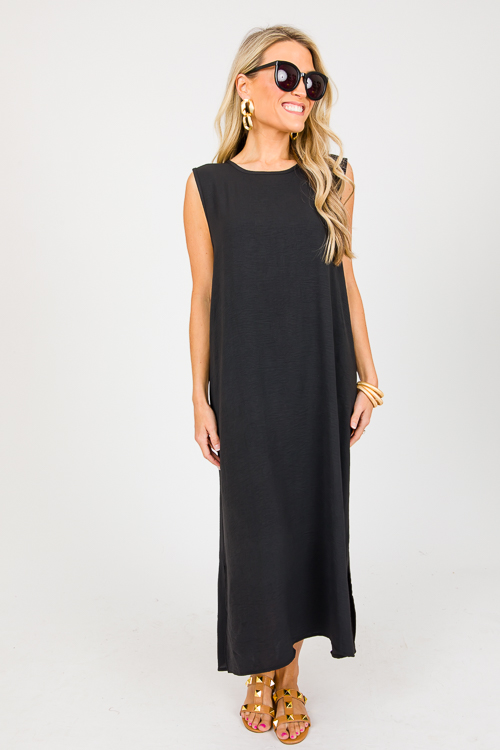 Mimi Sleeveless Maxi, Black
