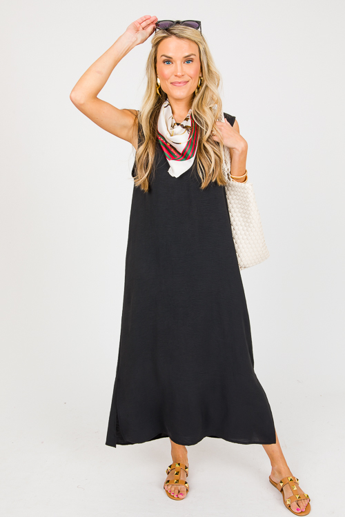 Mimi Sleeveless Maxi, Black
