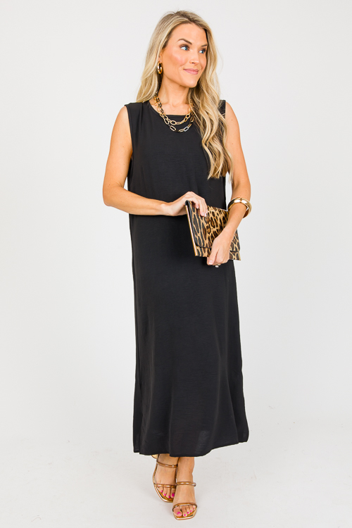Mimi Sleeveless Maxi, Black