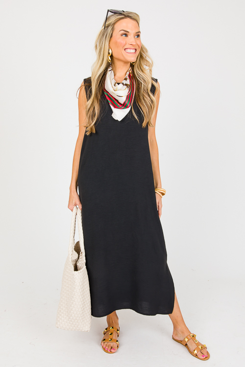 Mimi Sleeveless Maxi, Black