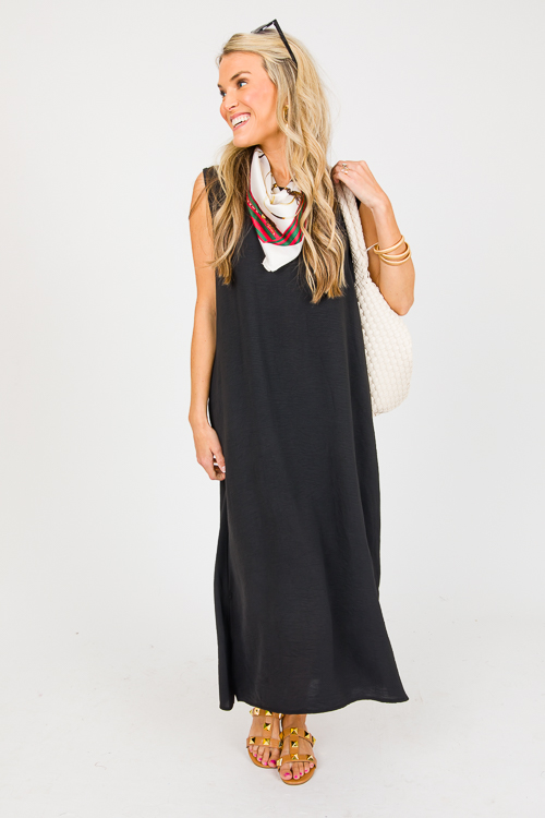Mimi Sleeveless Maxi, Black