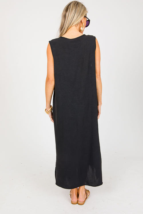 Mimi Sleeveless Maxi, Black