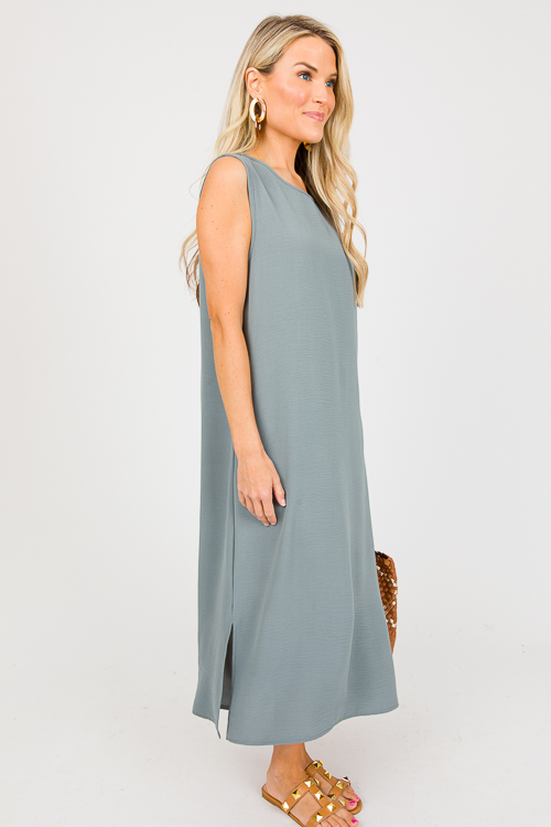 Mimi Sleeveless Maxi, Seafoam