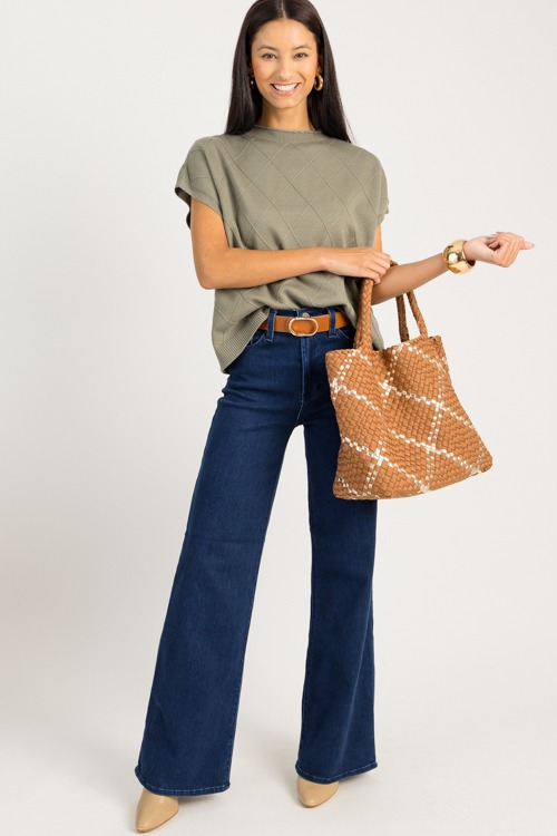 Half Hammered Buckle Belt, Cognac - 0902-54.jpg