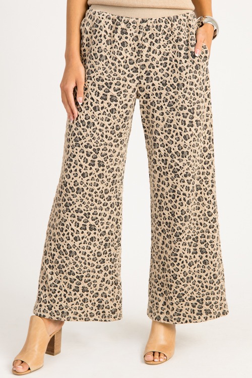 Charli Cheetah Pants, Stone