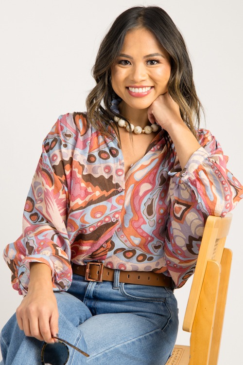 Daphne Abstract Blouse, Pink/Bl - 0903-107h.jpg