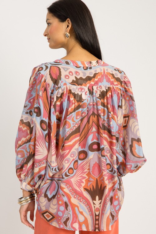 Daphne Abstract Blouse, Pink/Bl - 0903-109.jpg