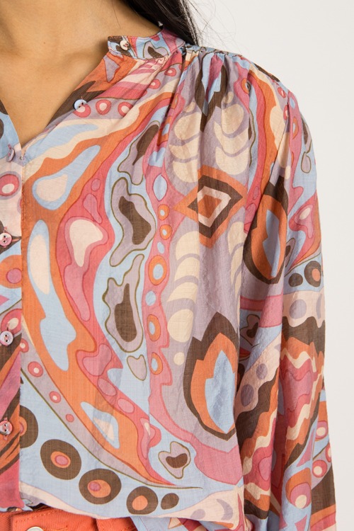 Daphne Abstract Blouse, Pink/Bl - 0903-110.jpg