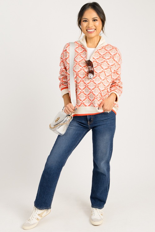 Printed Zip Sweater, Cream Oran - 0903-54.jpg