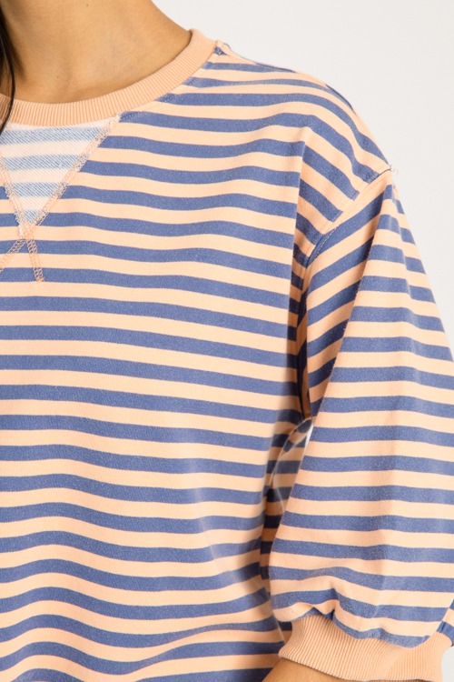 Easy Stripe Top, Denim Blue - 0903-57h.jpg