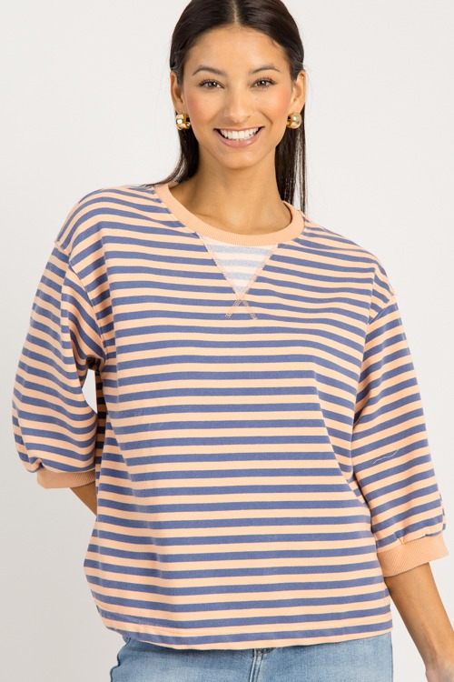 Easy Stripe Top, Denim Blue - 0903-60.jpg
