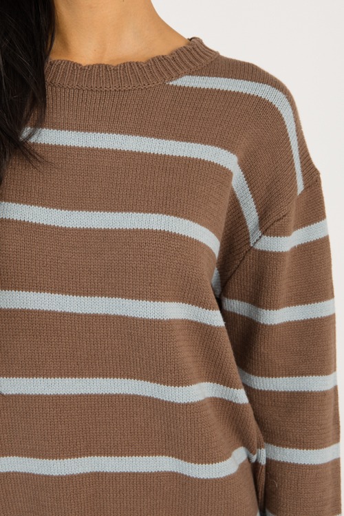 Scallop Stripe Sweater, Cocoa - 0903-64h.jpg