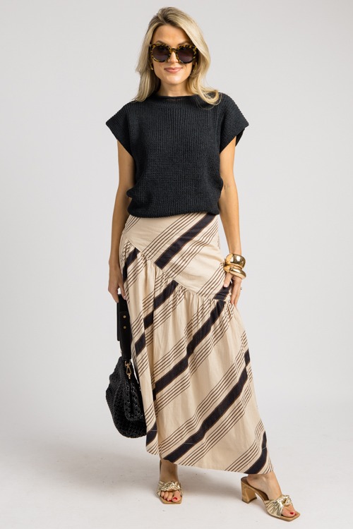 Linen Stripe Maxi Skirt, Taupe - 0904-155pp.jpg