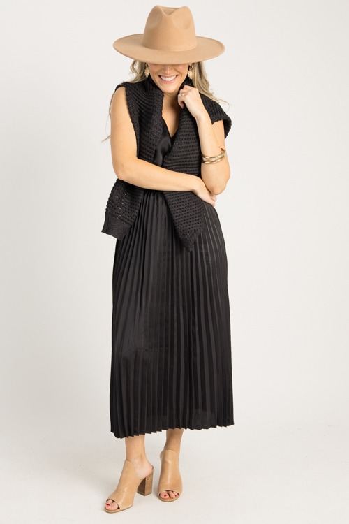 Pleated Maxi Sweater Set, Black - 0904-165.jpg