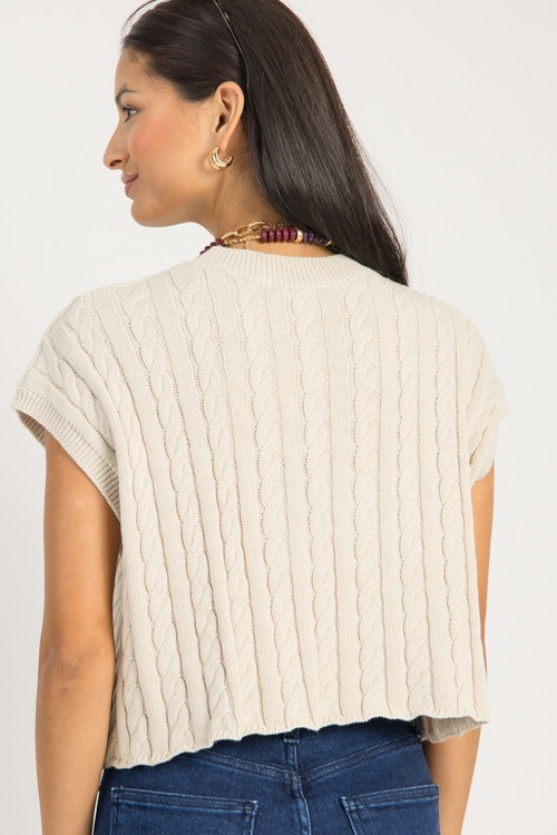 Sleeveless Cable Sweater, Oatme - 0904-6.jpg