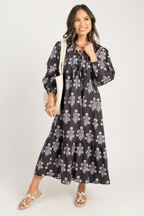 Tie Neck Blooms Midi, Black Mix - 0904-65.jpg