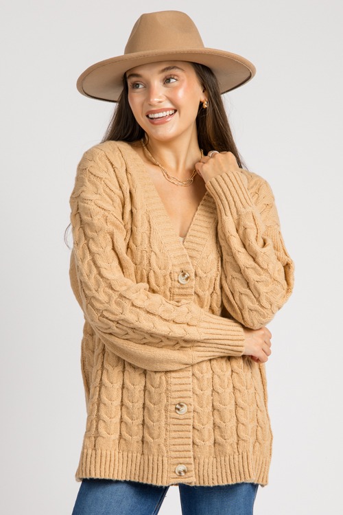 Vivia Textured Cardigan, Tan - 0904-79.jpg