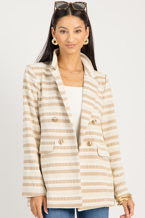 Connie Striped Button Blazer, C - 0904-86h.jpg