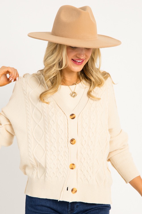 Cable Knit Button Cardi, Ecru - 0905-139.jpg