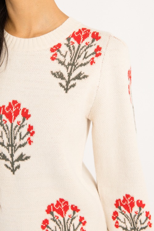 Floral Bloom Sweater, Ecru - 0905-171.jpg