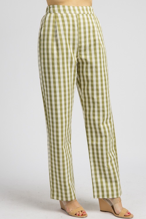 Gingham Trousers, Green Olive - 0905-59h-Edit.jpg