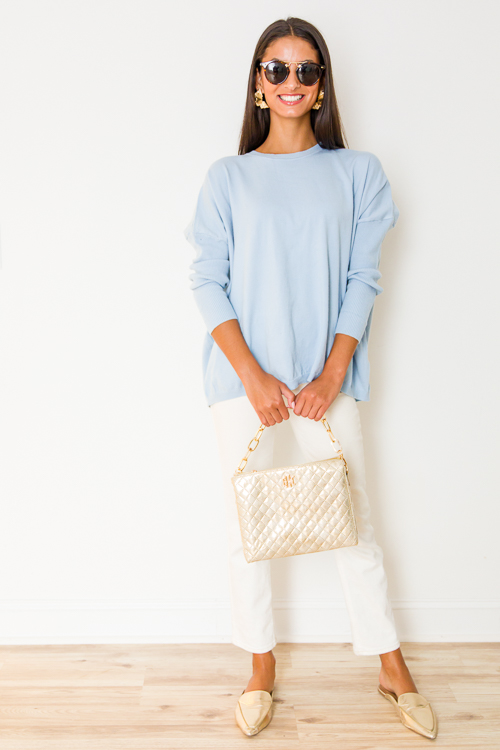 Randi Sweater, Sky Blue