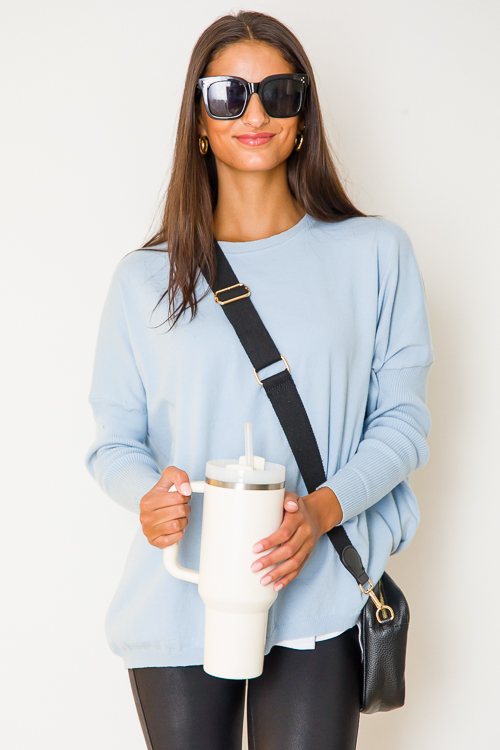 Randi Sweater, Sky Blue