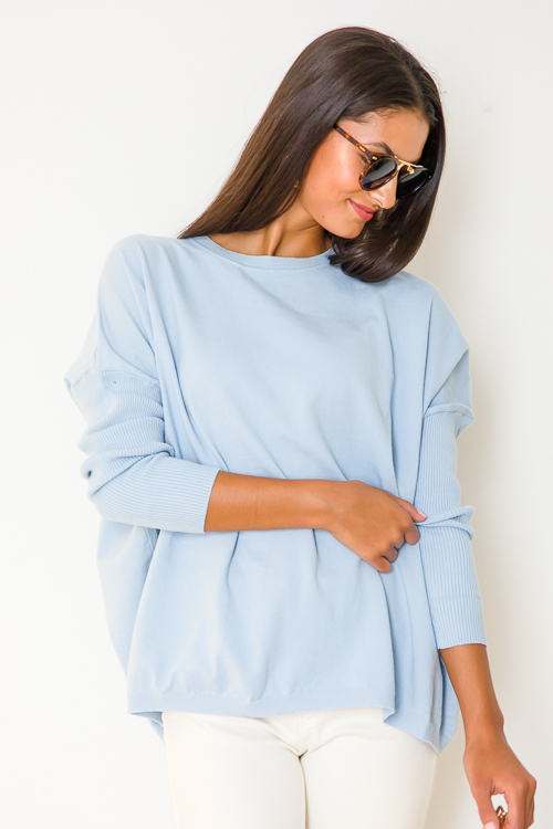 Randi Sweater, Sky Blue