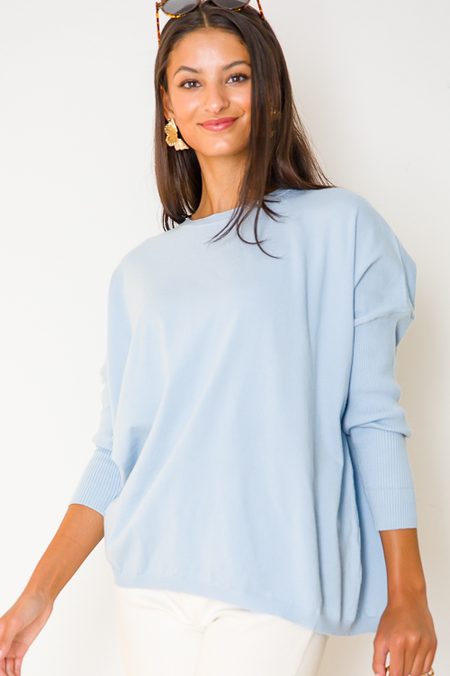 Randi Sweater, Sky Blue