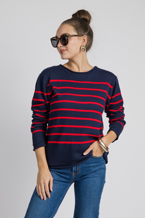 Janey Stripe Sweater, Navy/Red - 0906-30.jpg