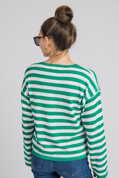 Patty Stripe Sweater, Green - 0906-42.jpg