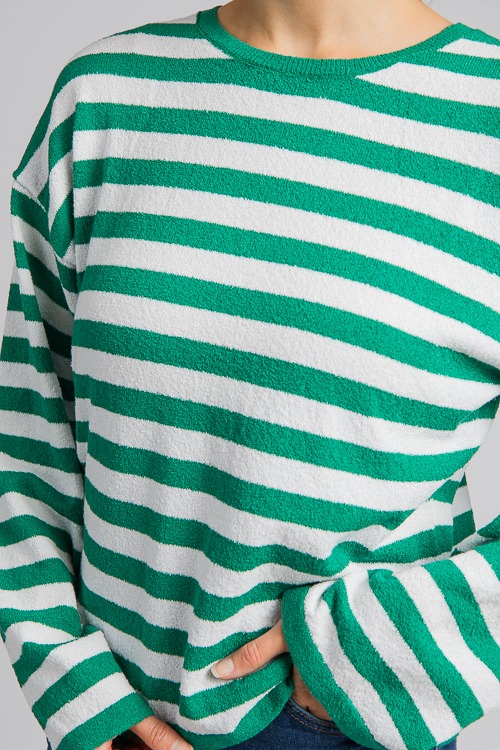 Patty Stripe Sweater, Green - 0906-43.jpg