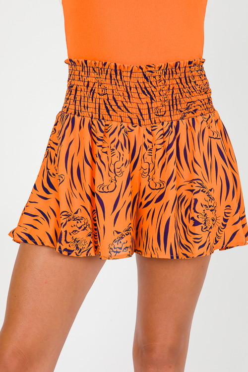 Bailee Smock Shorts, Tiger