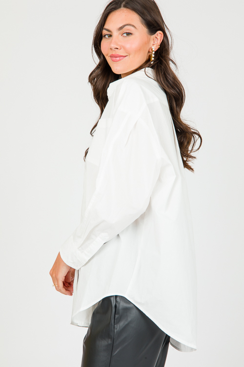 Andie Oversize Shirt, Milk