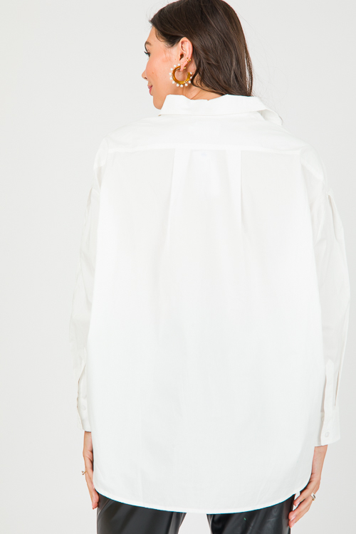 Andie Oversize Shirt, Milk