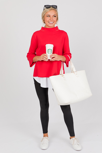 Audrey Sweater, Red