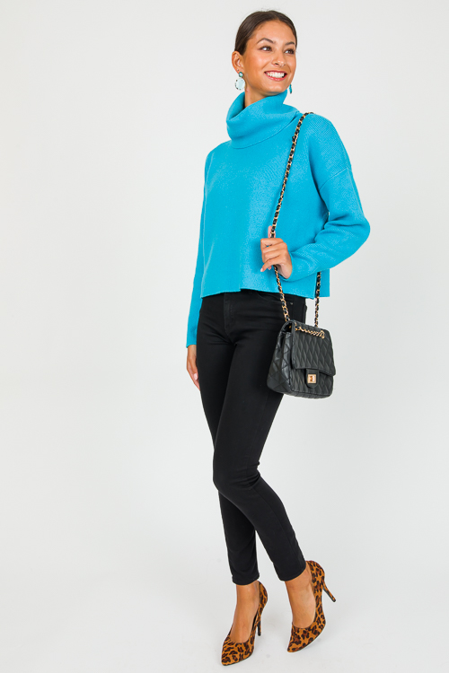 Lulu Turtleneck, Blue