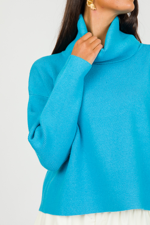 Lulu Turtleneck, Blue