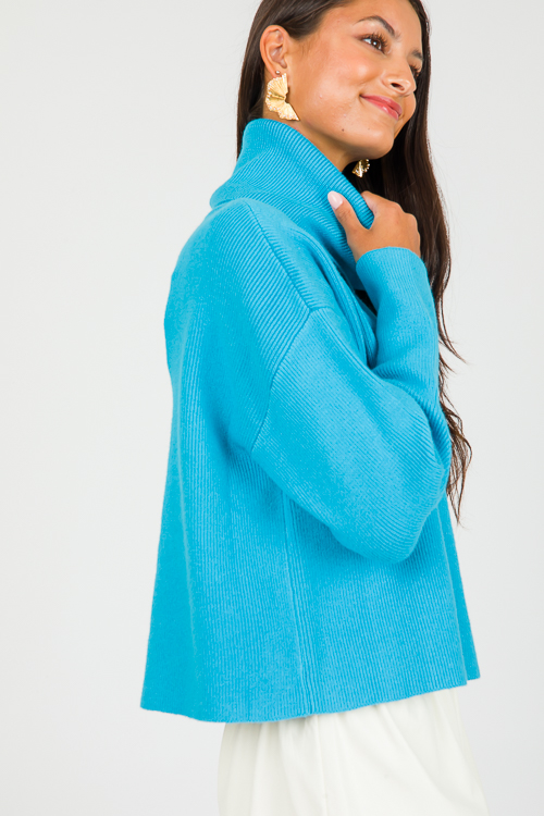 Lulu Turtleneck, Blue