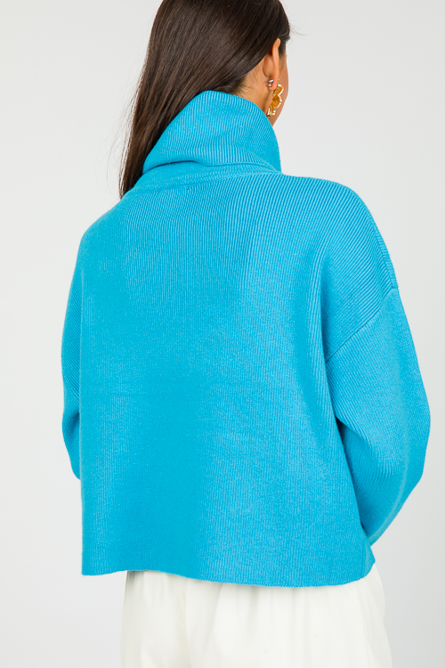 Lulu Turtleneck, Blue