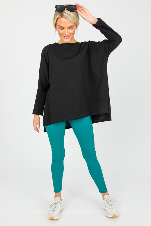 Dolman Sleeve Tee, Black