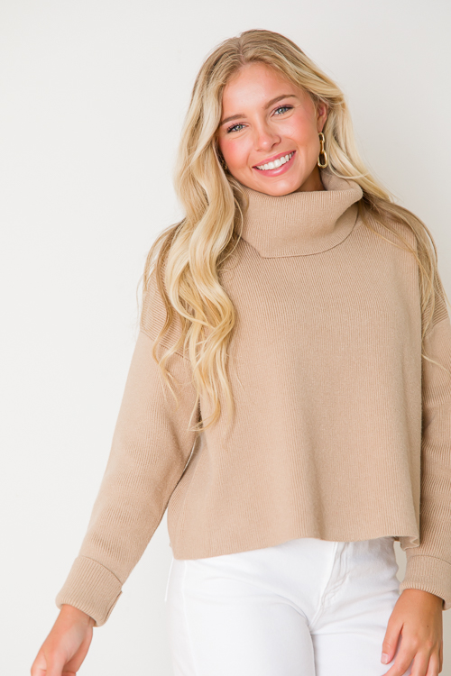 Lulu Turtleneck, Taupe