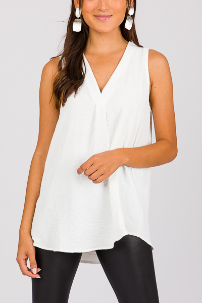 Gemma V Tank, Off White