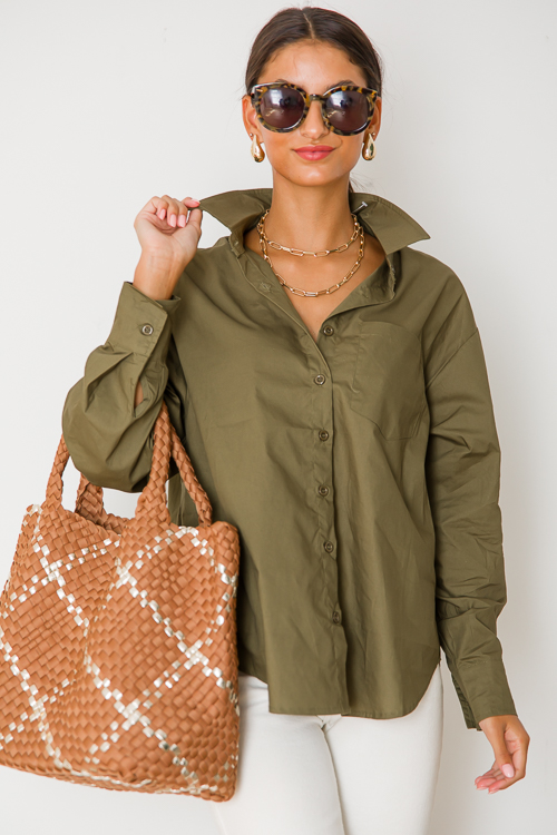 Adrian Button Down, Olive